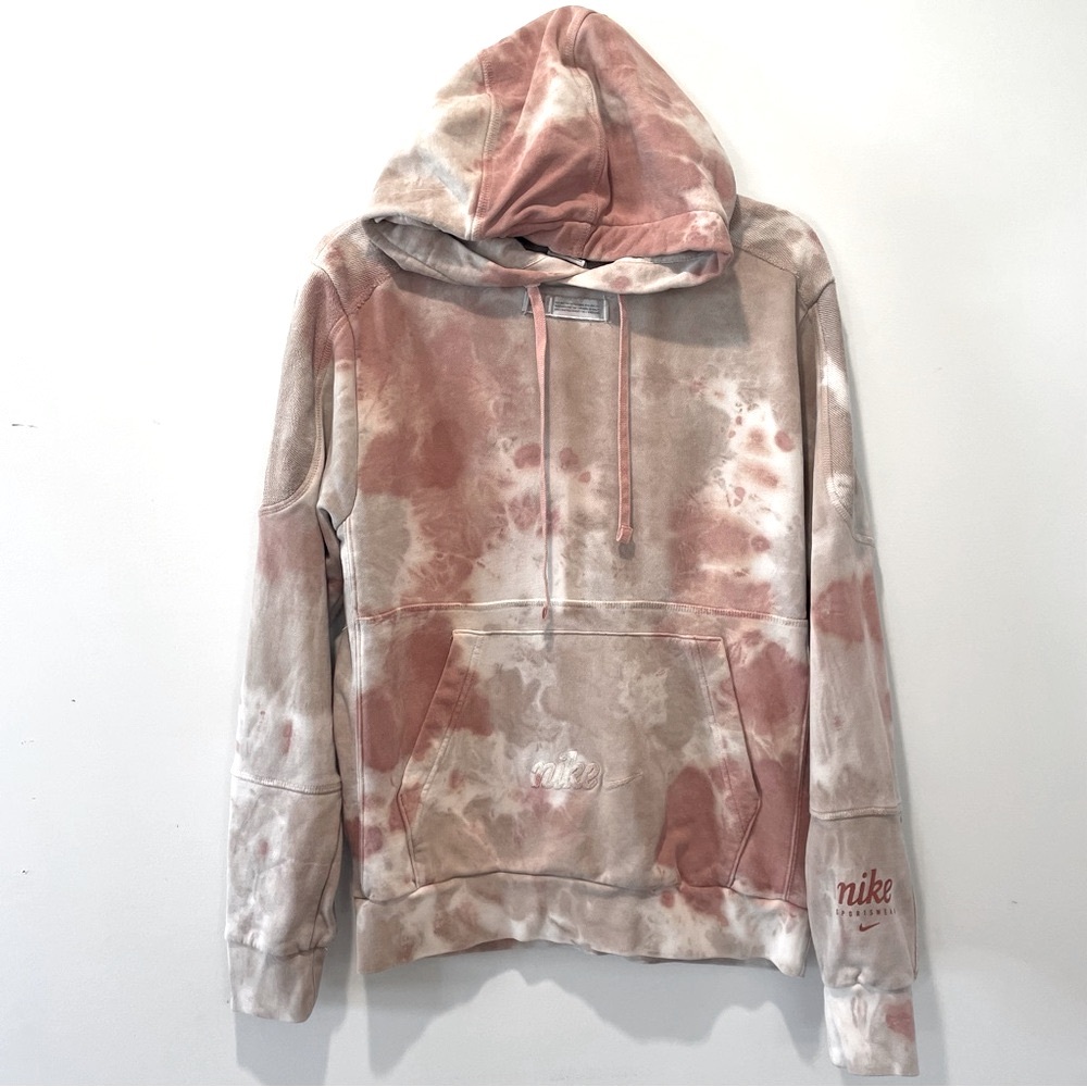 Rare men’s Nike hoodie size small French terry pink oxford